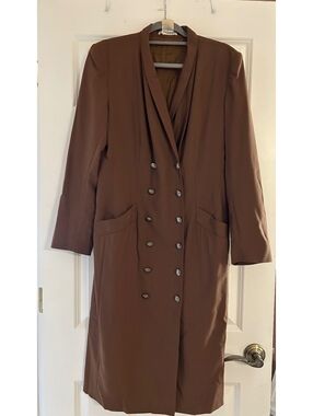 Vintage Guy Laroche Double Breasted Coat Dress